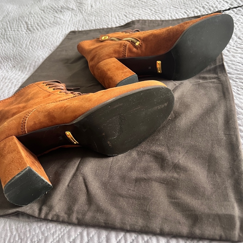 Car Shoe Lace-up ankle suede Boots size 40 - Picture 6 of 10